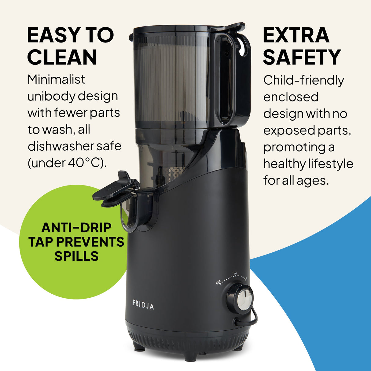 Fridja F2500 Self-Feeding Whole Fruit Juicer
