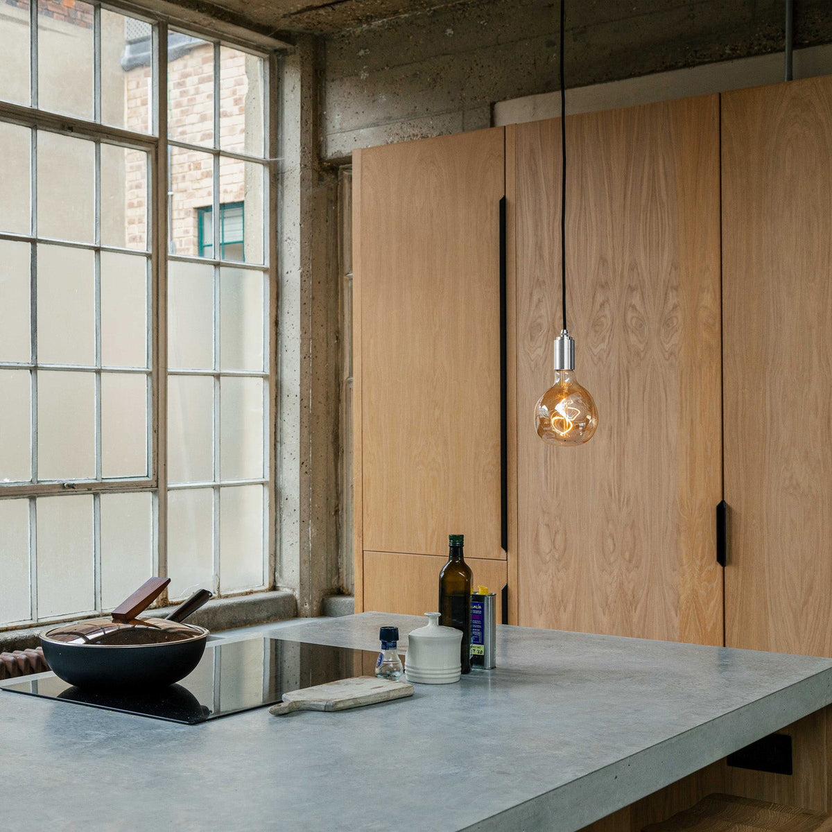 Tala Voronoi III Plug In Pendant in Stainless Steel