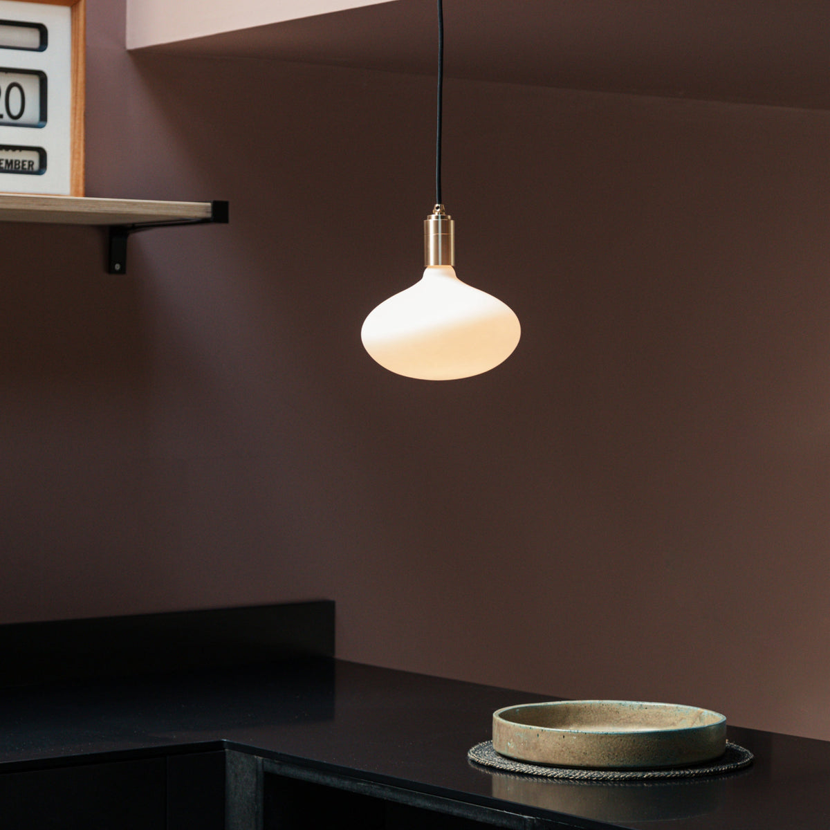 Tala Oval II Pendant Light in Brass