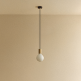 Tala Porcelain III Pendant Light in Oak
