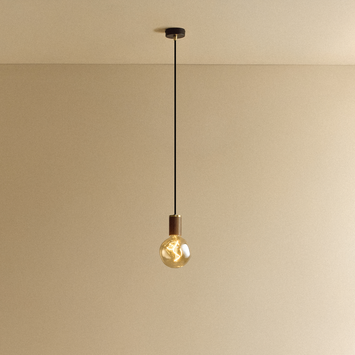 Tala Voronoi I Pendant Light in Walnut