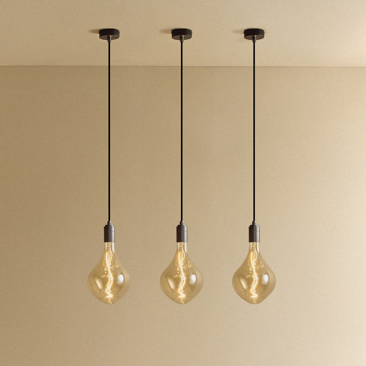 Tala Voronoi II Pendant Light Graphite - Set of 3