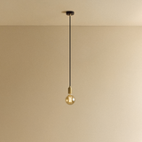 Tala Elva Pendant Light with Tinted Glass in Brass