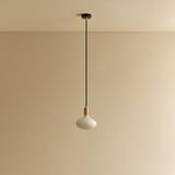 Tala Oval Dim to Warm Pendant Light in Brass
