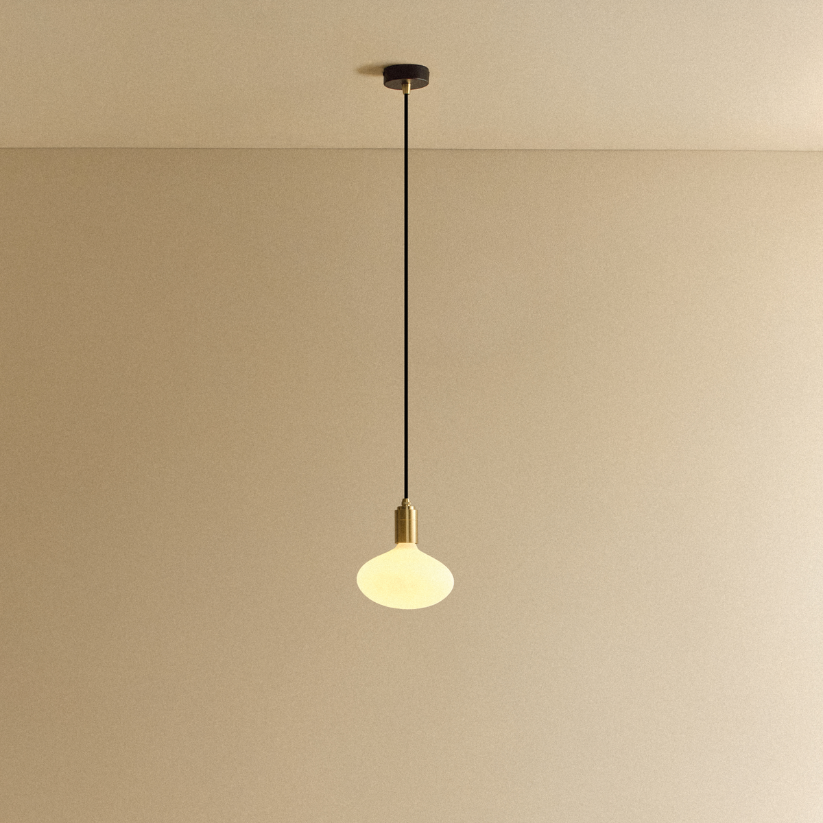 Tala Oval Dim to Warm Pendant Light in Brass