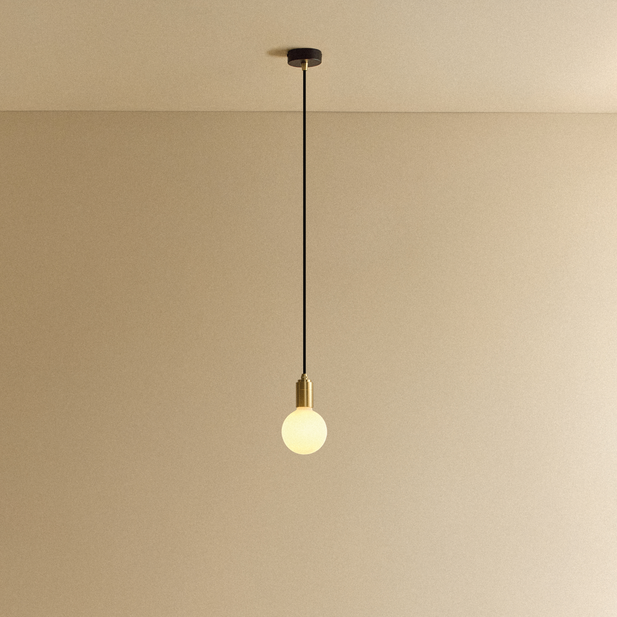 Tala Sphere III Pendant Light in Brass