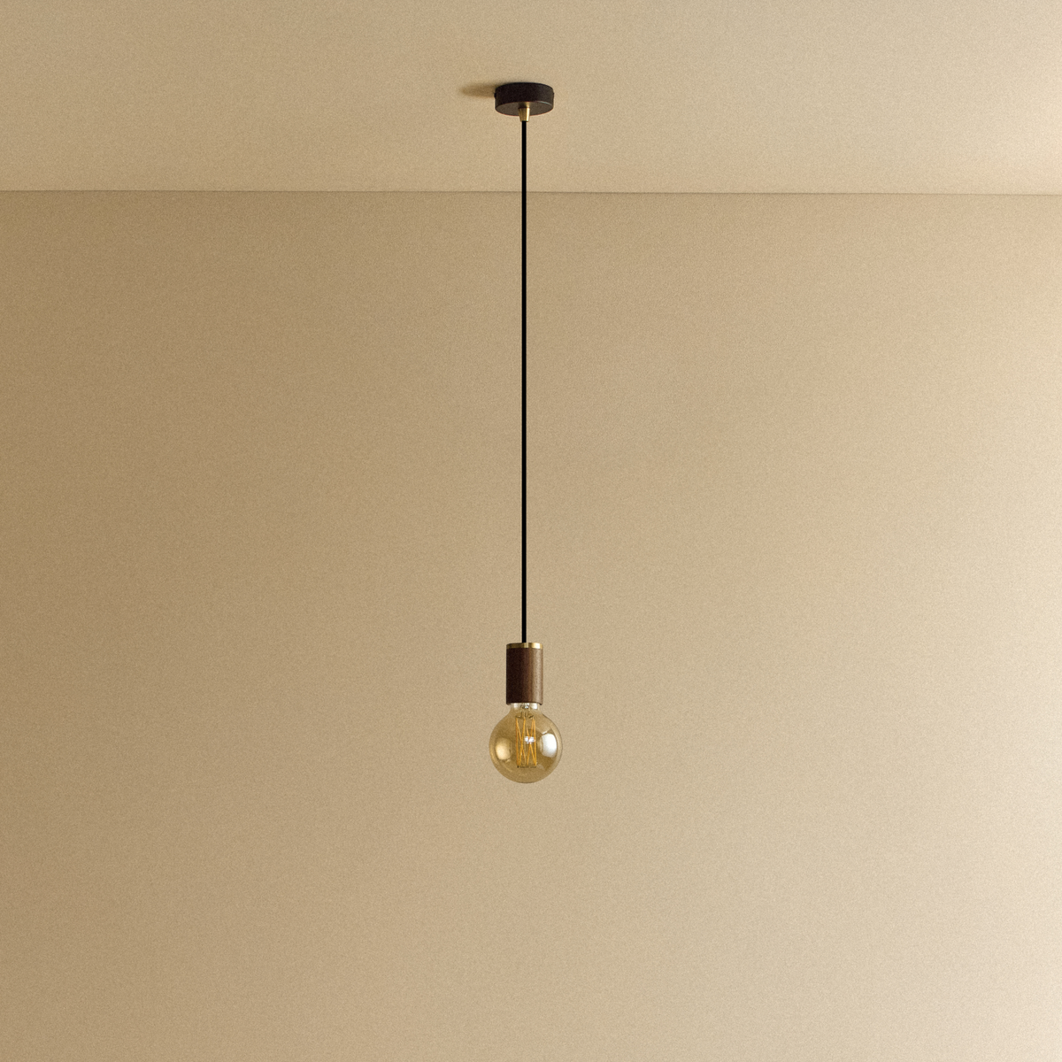 Tala Elva Pendant Light in Tinted Walnut