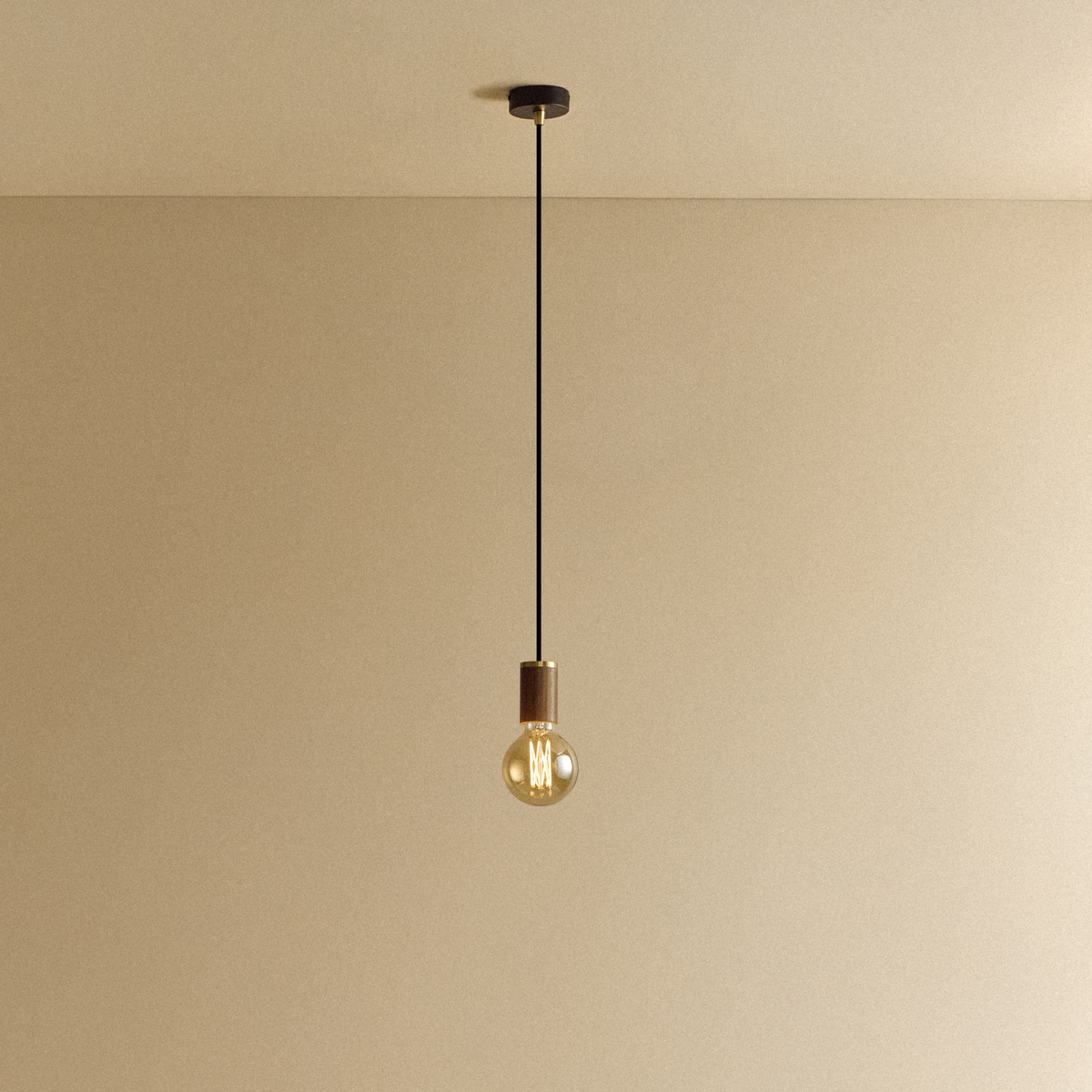 Tala Elva Pendant Light in Tinted Walnut