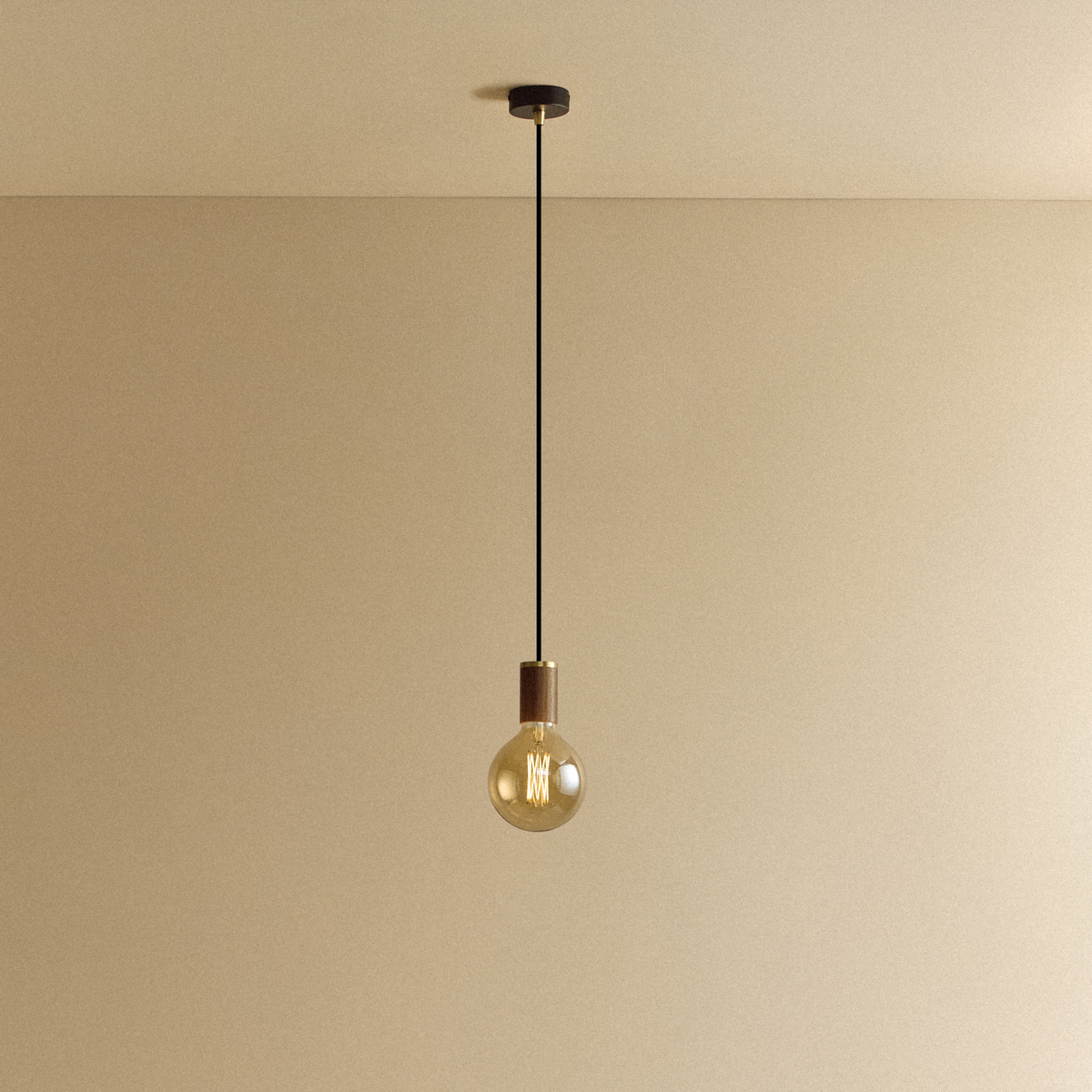 Tala Gaia Pendant Light in Walnut
