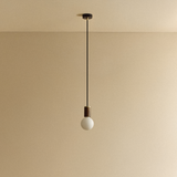 Tala Porcelain II Pendant Light in Walnut