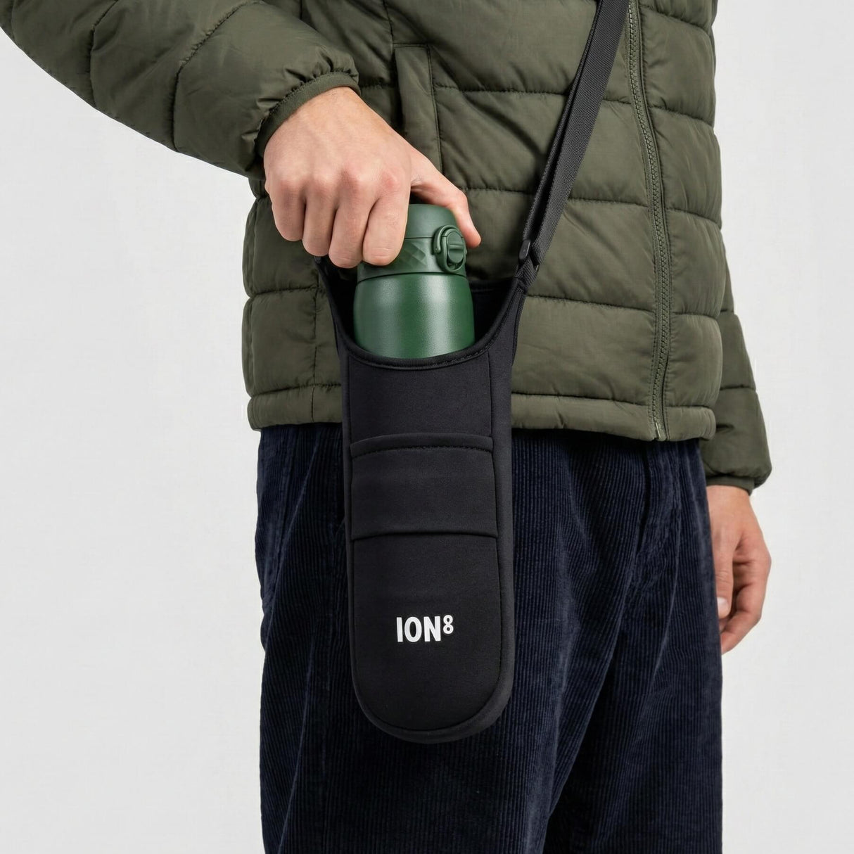 ION8 Lightweight, Sling Bottle Bag, Black