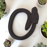 Filamora Studios Minimalist Black Mamba Snake Sculpture