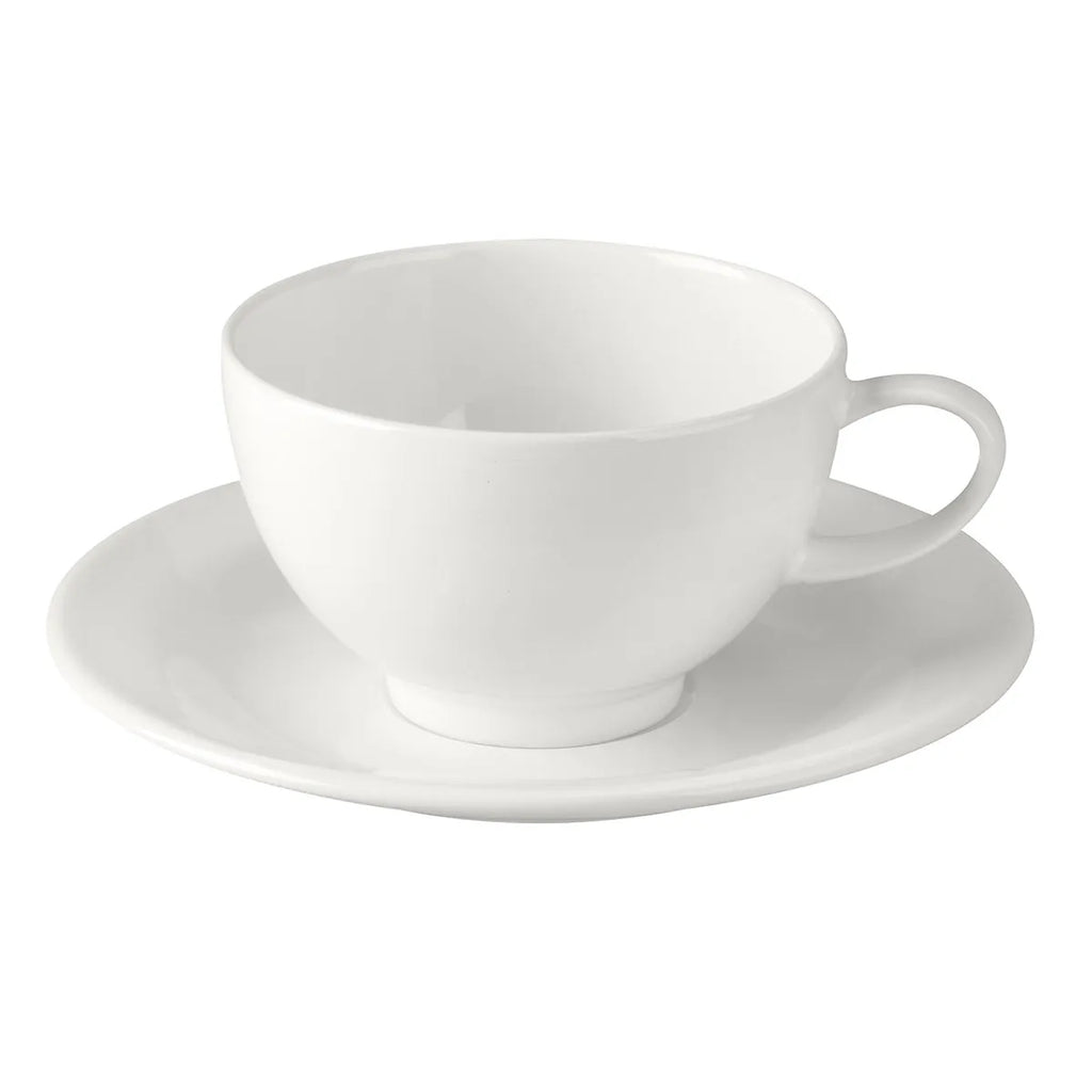 Portmeirion Soho Set of 4 Teacups & Saucers, White