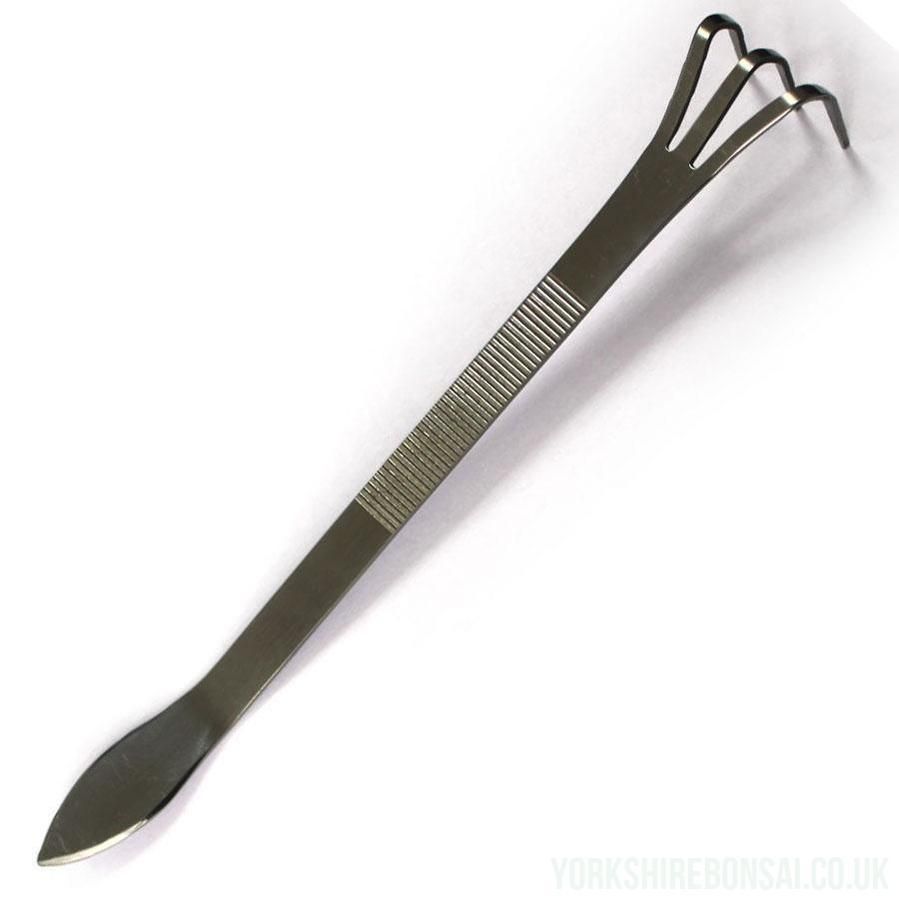 Yorkshire Bonsai Stainless Steel Bonsai Root Rake & Spatula Tool
