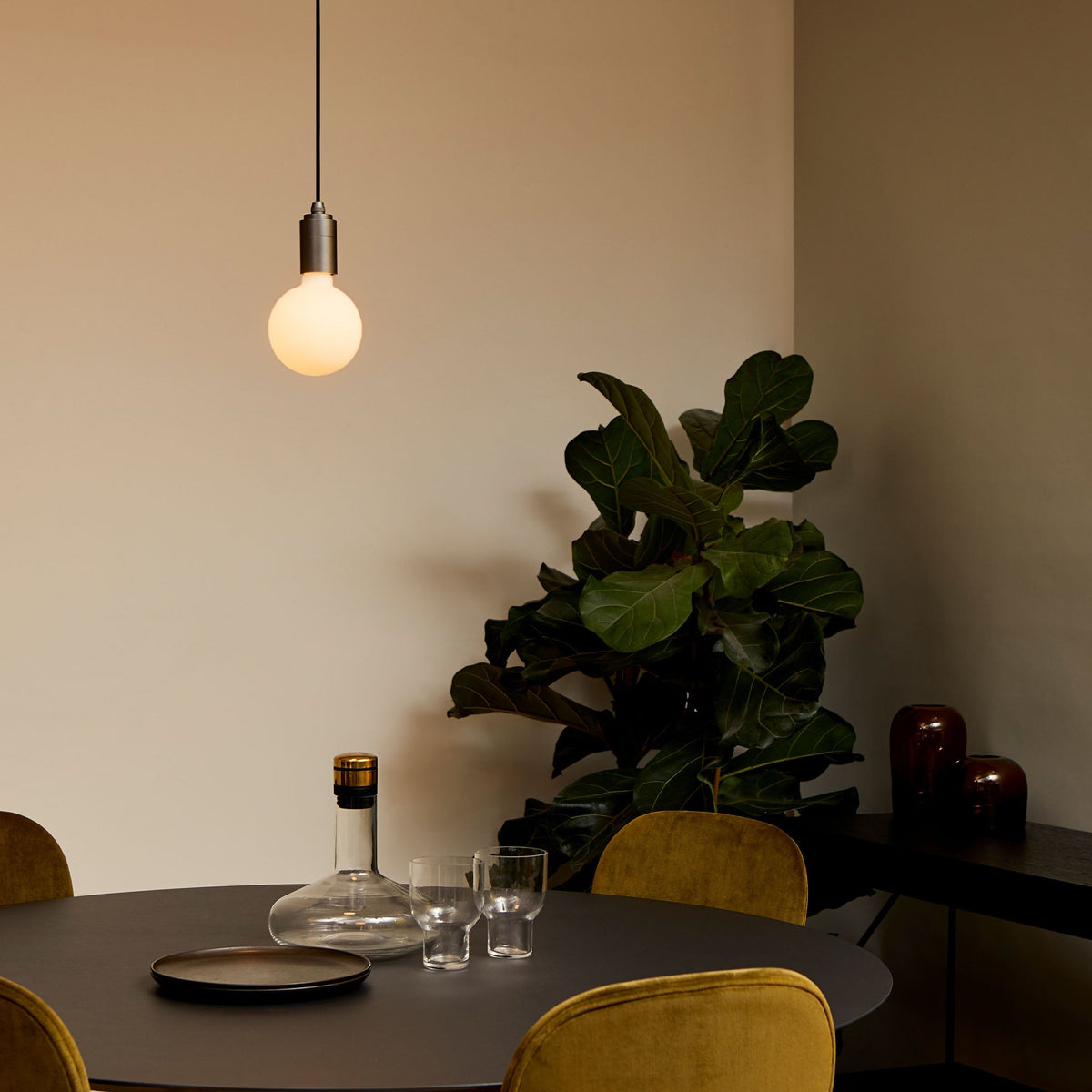 Tala Sphere III Pendant Light in Brass