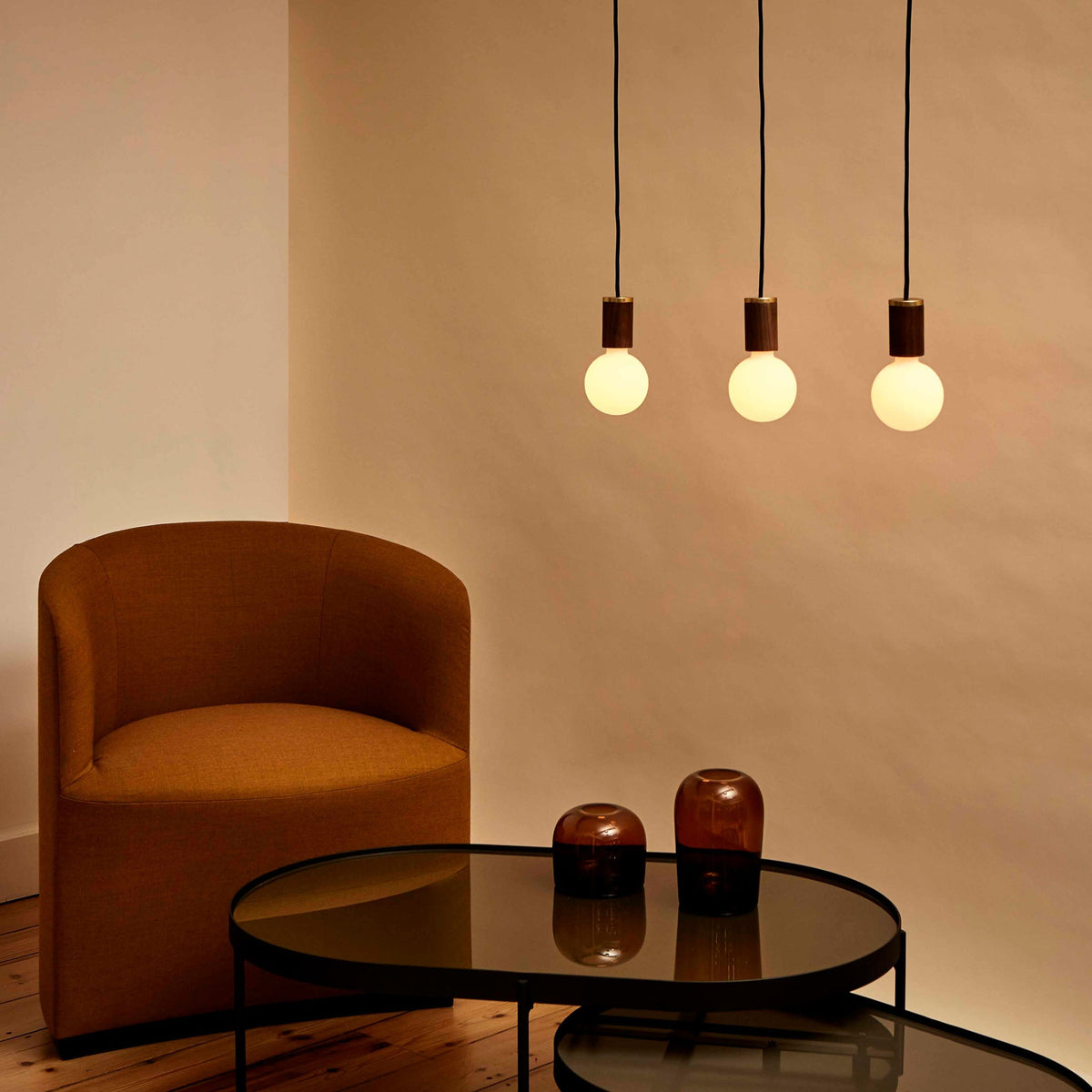 Tala Sphere III Pendant Light in Oak