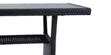 MINT Outdoor Stockholm 6 Seater Black Rattan Corner Set & Cover Bundle