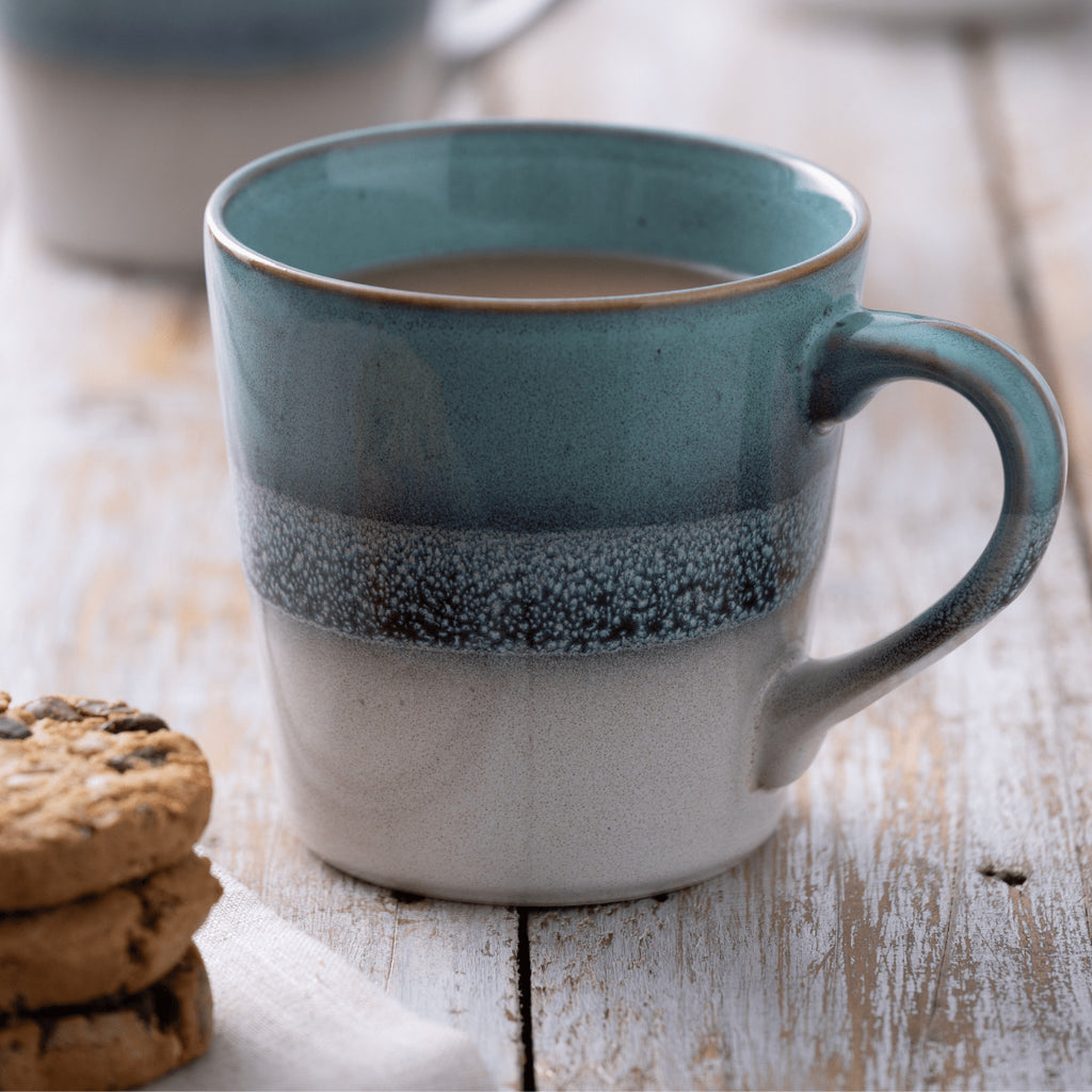 Mason Cash Reactive Stoneware Fade Blue Mug, 400ml