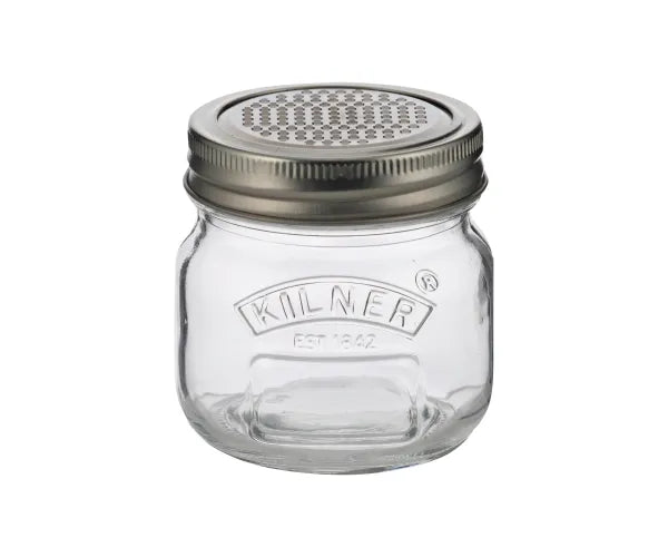 Kilner Glass Storage Jar & Fine Grater Lid 0.25 Litre