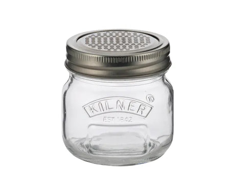 Kilner Glass Storage Jar & Fine Grater Lid 0.25 Litre