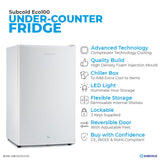 Subcold Eco100 LED Under Counter Fridge - 95L