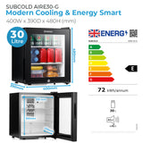 Subcold Aire30 G LED Mini Fridge | 30L