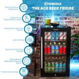 Subcold Ace100 LED Touch Control Beer Fridge - 95L