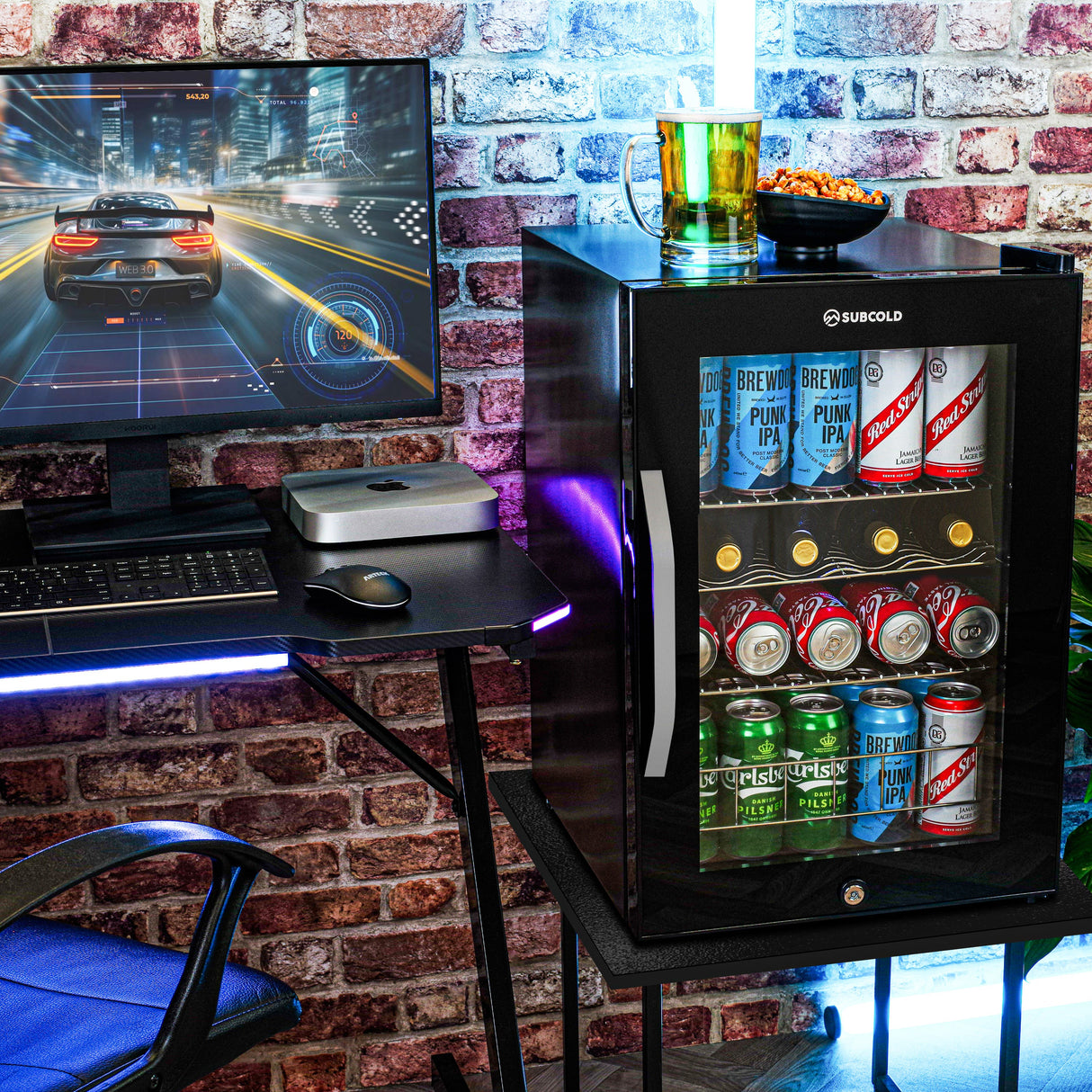 Subcold Ace65 LED Touch Control Beer Fridge | 62L