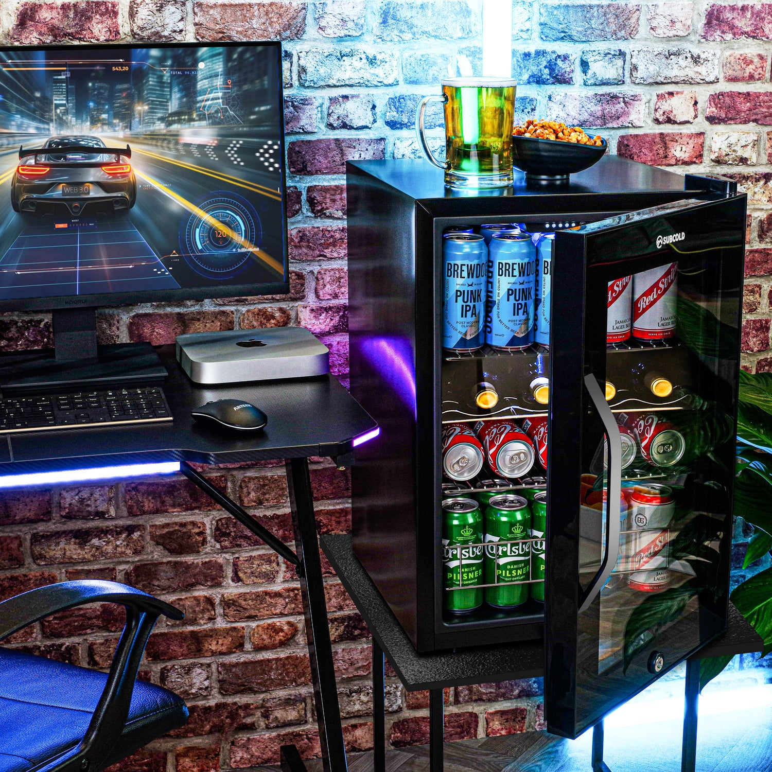 Subcold Ace65 LED Touch Control Beer Fridge | 62L