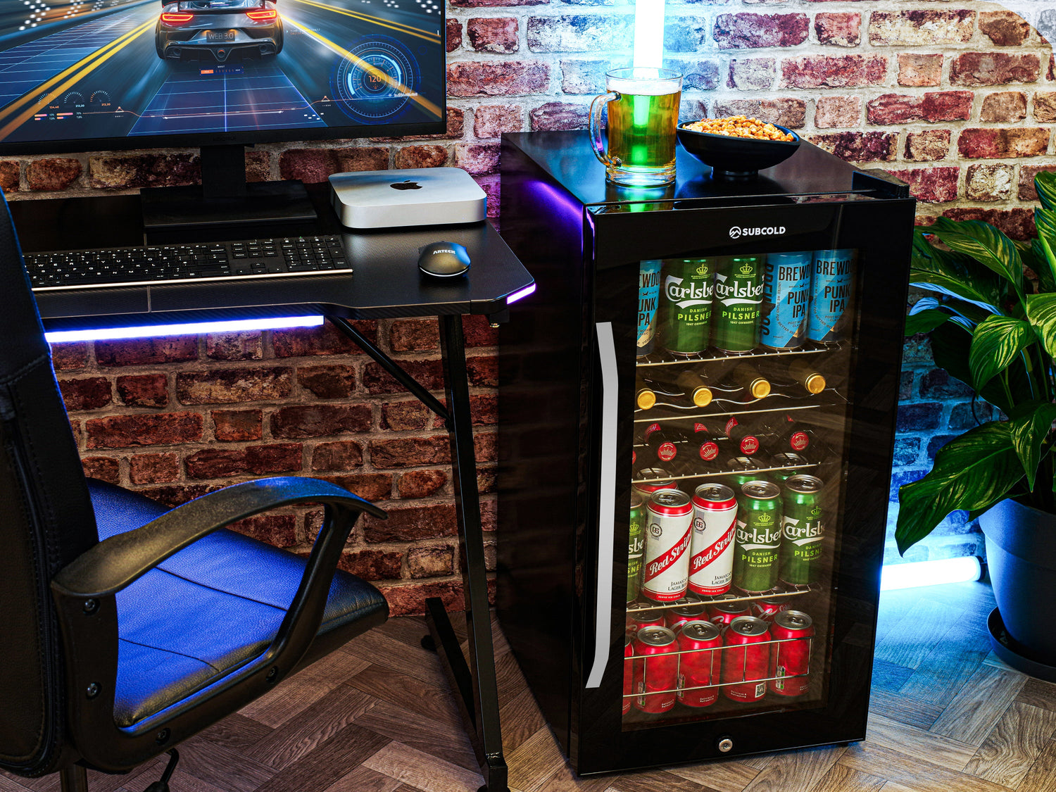 Subcold Ace90 LED Touch Control Beer Fridge | 88L