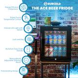 Subcold Ace50 LED Touch Control Beer Fridge - 46L