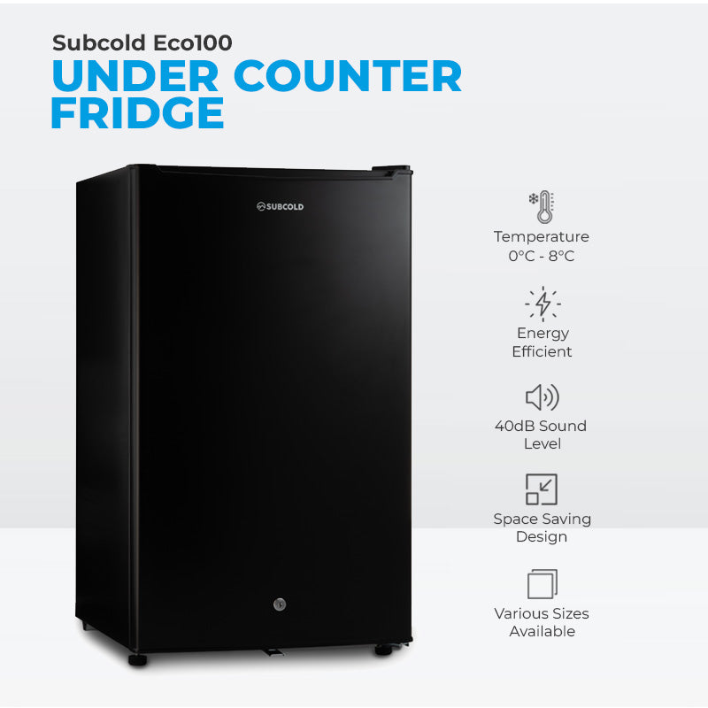 Subcold Eco100 LED Under Counter Fridge - 95L