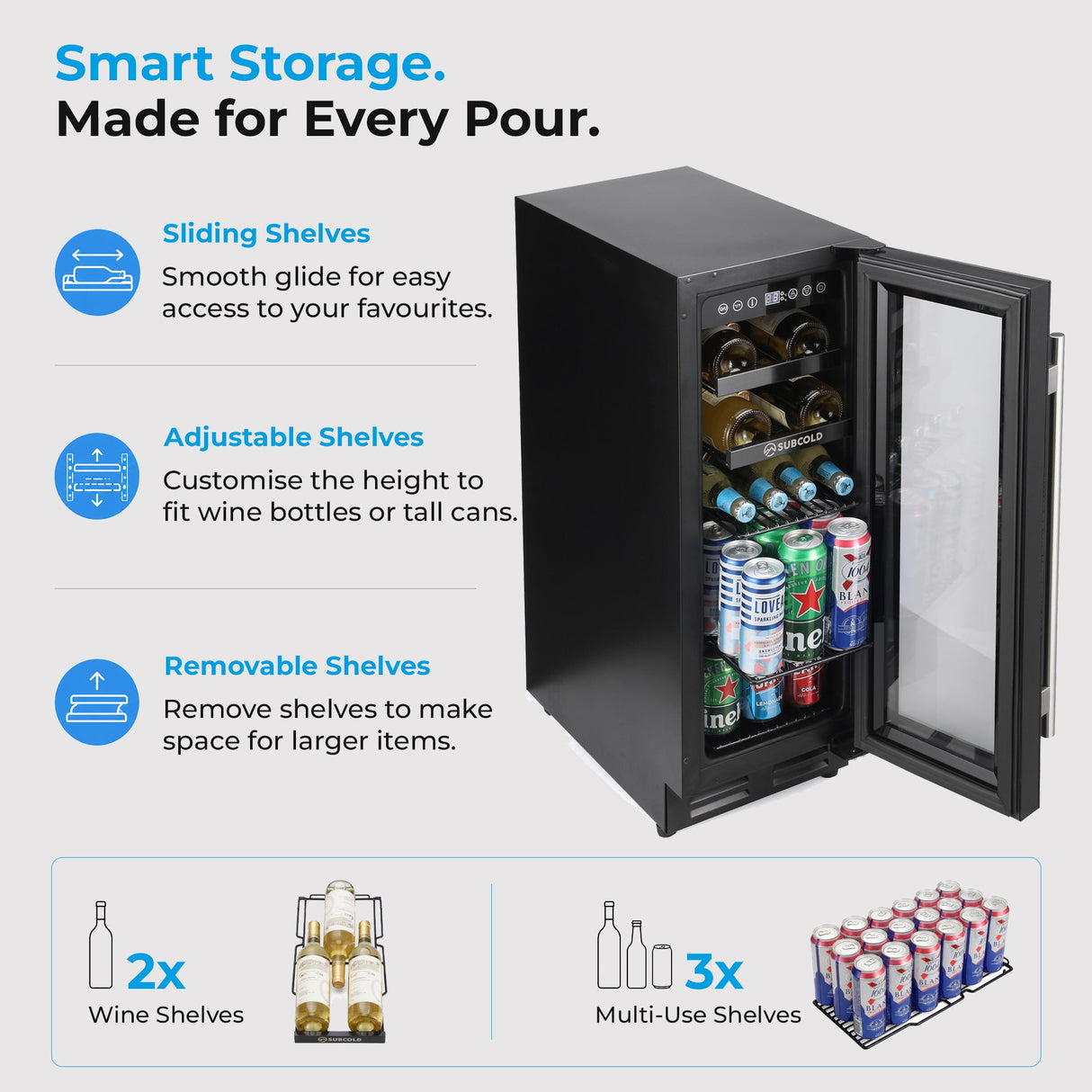 Subcold Integra30 Integrated Wine Cooler - 58L