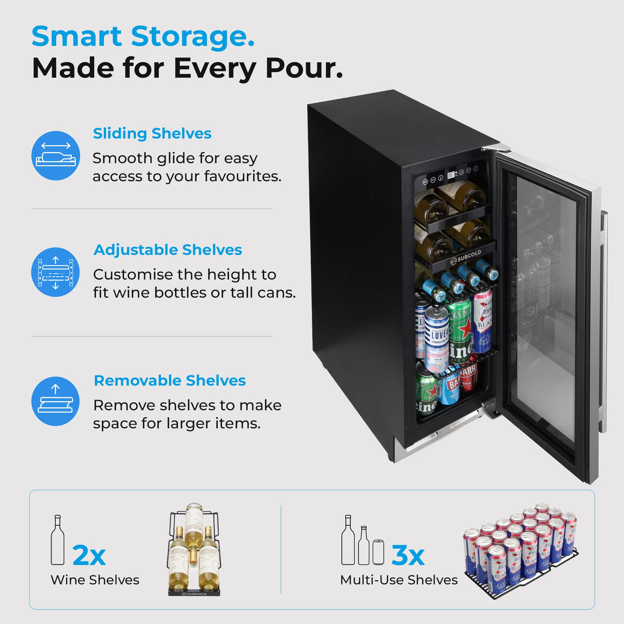 Subcold Integra30 Integrated Wine Cooler - 58L