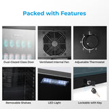 Subcold Maxi250 Tall Drinks Fridge Black - 237L