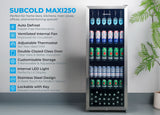 Subcold Maxi250 Tall Drinks Fridge Stainless Steel - 237L