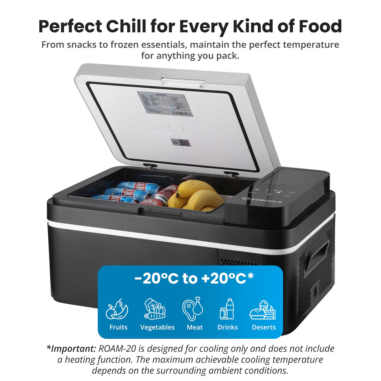 Subcold ROAM20 Portable Car Fridge - 20L