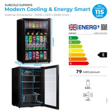 Subcold Super115 LED Beer Fridge | 123L