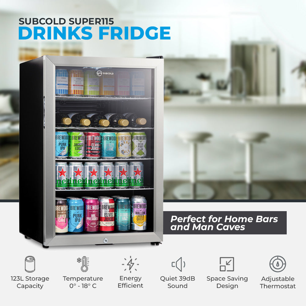 Subcold Super115 LED Beer Fridge | 123L