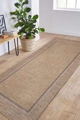 The Rugs Summer Latte Border Rug – Indoor/Outdoor