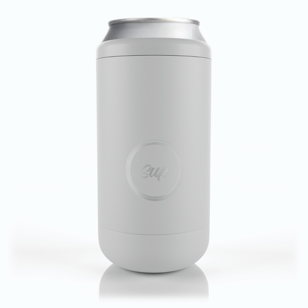 Sup drinkware Capsule Bottle & Can Cooler Soft Grey