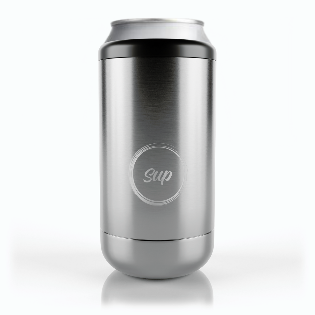Sup drinkware Capsule Bottle & Can Cooler Stainless Steel