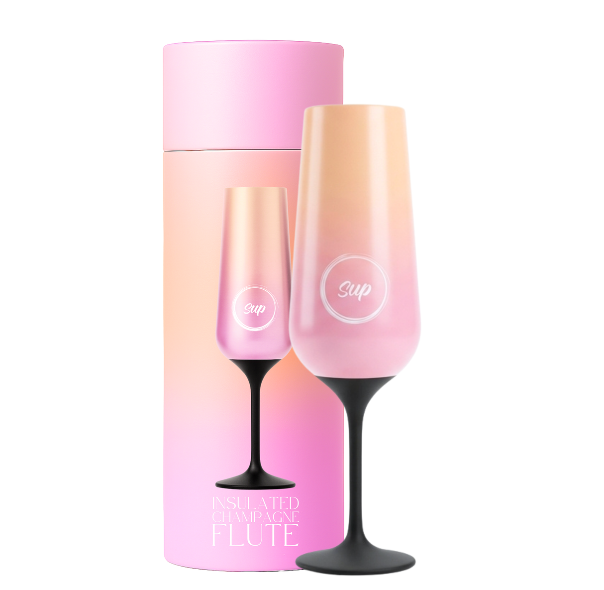 Sup drinkware Insulated Champagne Flute Ombre - 250ml