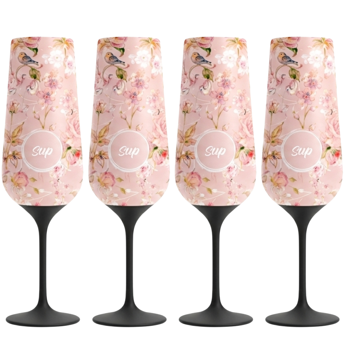 Sup drinkware Insulated Champagne Flute Flowers | 250ml