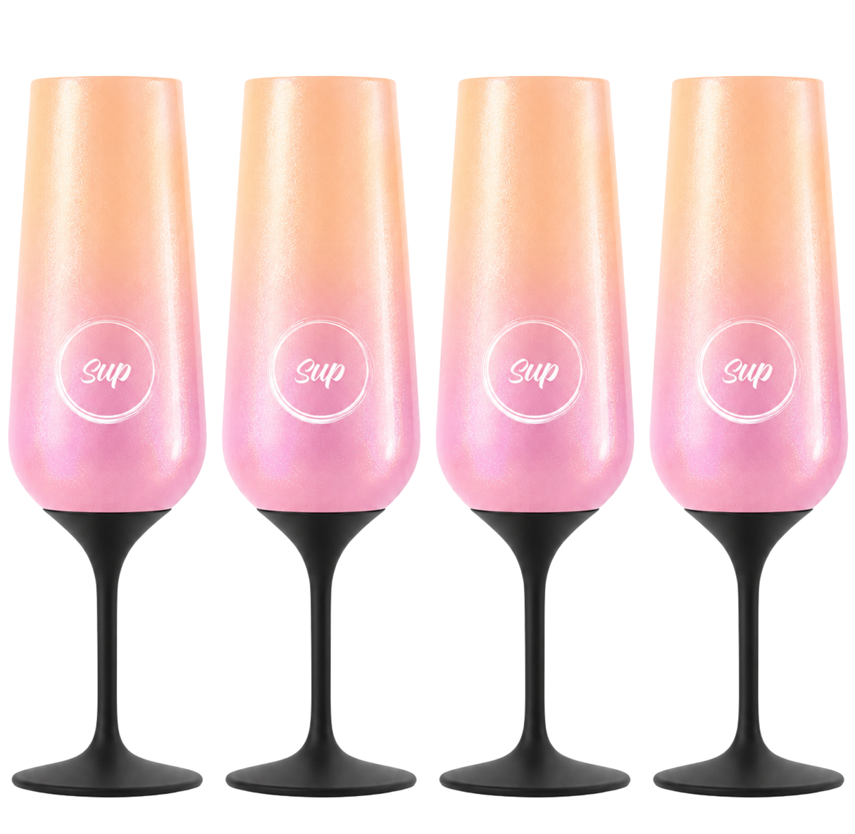 Sup drinkware Insulated Champagne Flute Ombre - 250ml