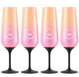 Sup drinkware Insulated Champagne Flute Ombre - 250ml