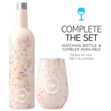 Sup drinkware Insulated Wine Bottle Flowers
