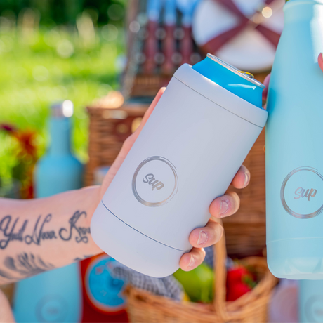 Sup drinkware Capsule Bottle & Can Cooler Turquoise