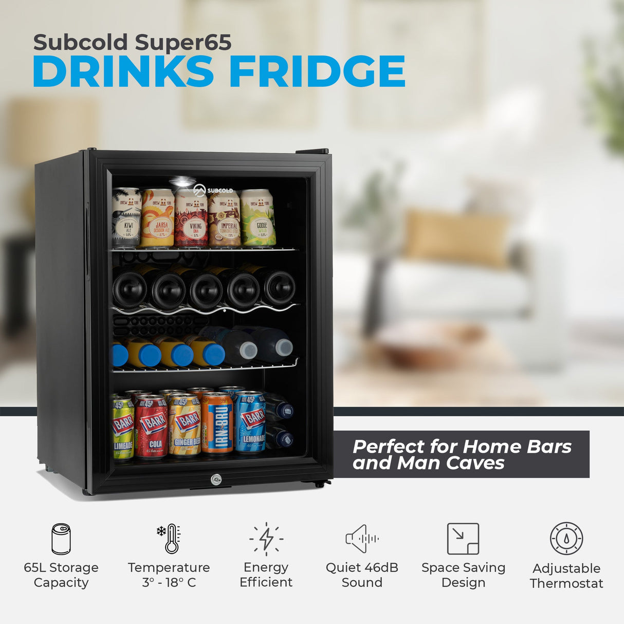 Subcold Super65 LED Beer Fridge | 65L