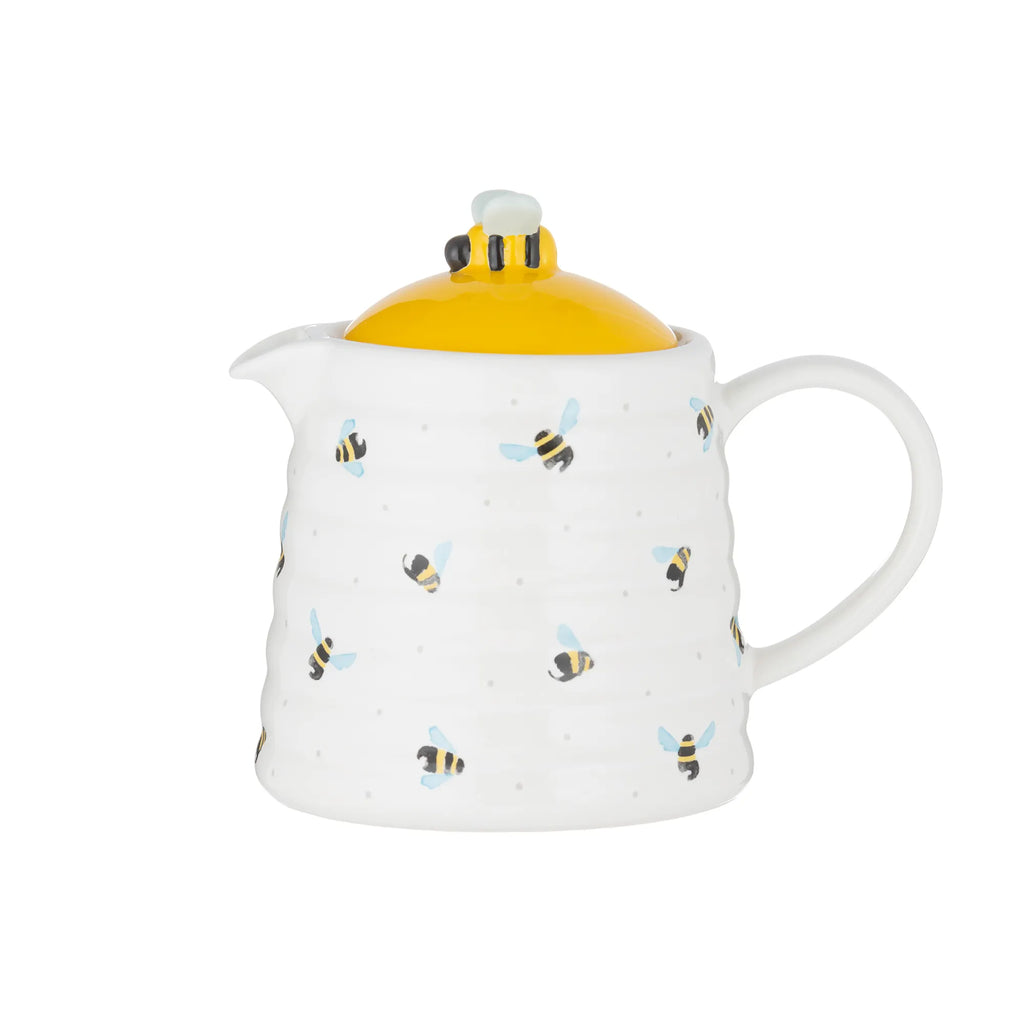 Price & Kensington Sweet Bee Stoneware Teapot, 4 Cup, 850ml